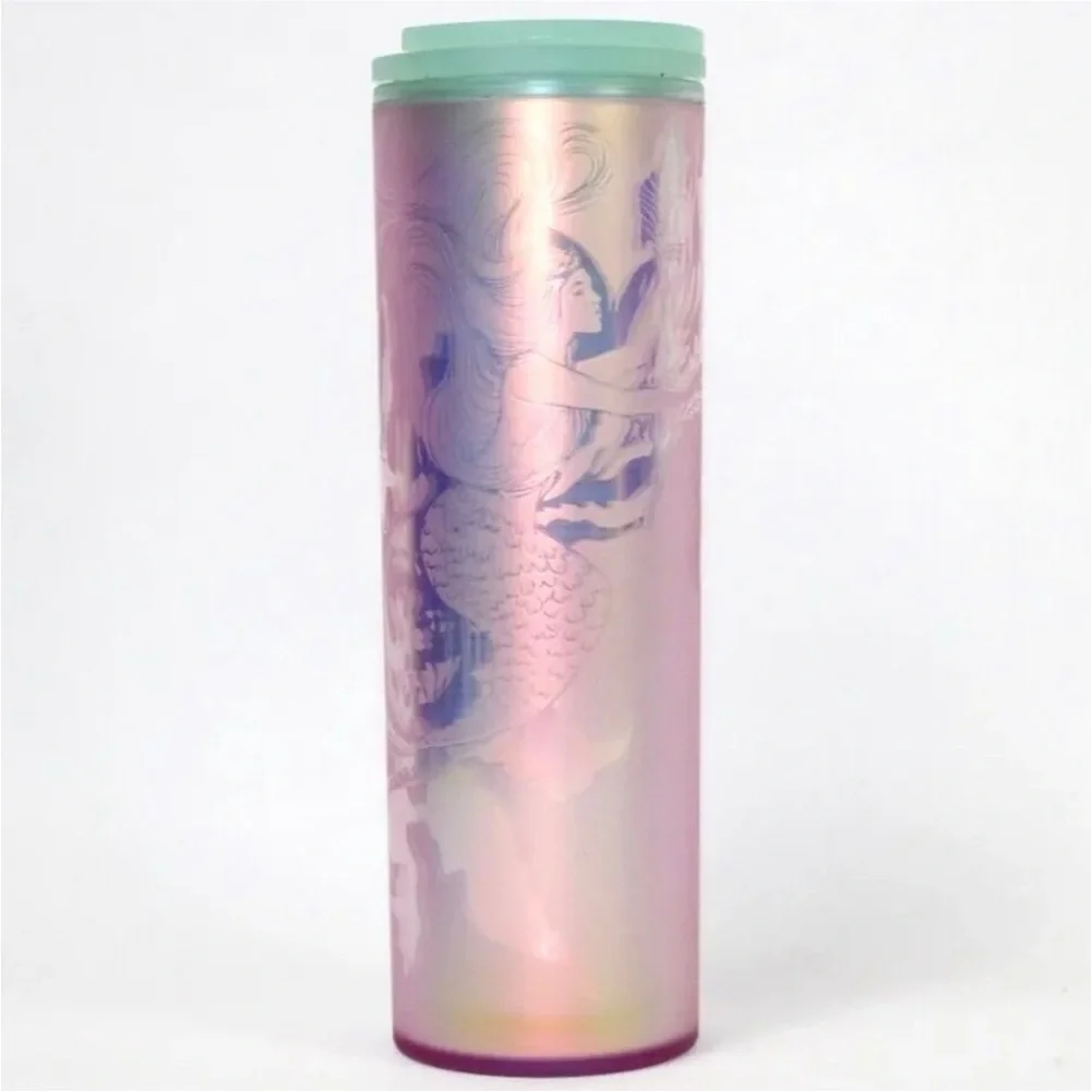 STARBUCKS 2022 Anniversary Spring Iridescent Siren Mermaid Soft Touch Tumbler
